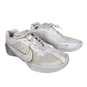 NIKE REACT METCON TURBO 6 TRAINERS – WOMEN’S 8.5 – WHITE/GOLD – CT1249‑100